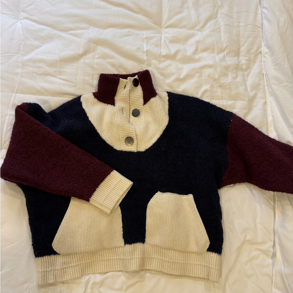 NWOT BA&SH Colorblock Pullover